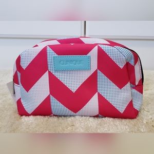 Hot Pink Clinique Cosmetic Bag